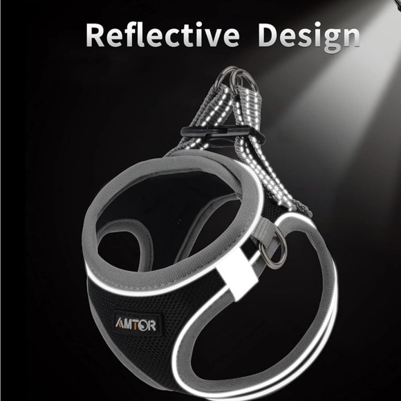 AMTOR MEDIUM DOG HARNESS/LEASH. Reflective Harness. - Picture 6 of 9